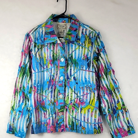 NWOT TANTRUMS Desigual Multicolor Jacket for Women Size M - Picture 1 of 7